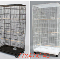 Gabbia/Voliera 77x47x140 bianca o nera