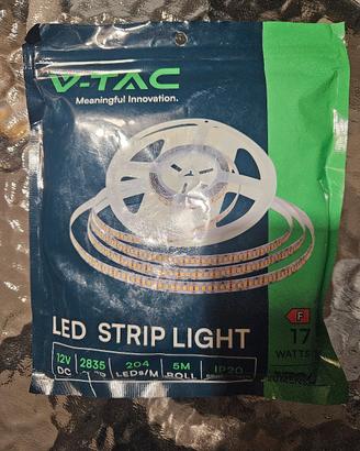 Striscia LED 12V 5M 17W/M 4000K IP20