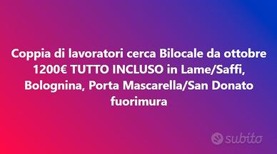 Bilocale per coppia referenziata