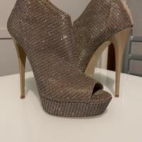 Scarpe con tacco dorate