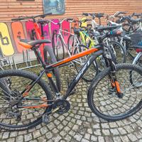 bicicletta mountain bike Srt arancione nera