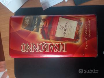 scatola in latta marchio Disaronno
