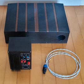 subwoofer passivo Nashville CS e ampli