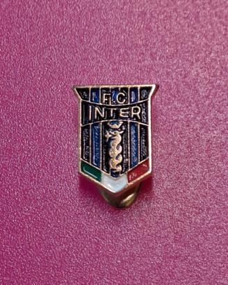 Smaltato Rarità Spilla vintage Inter FC scudo tric