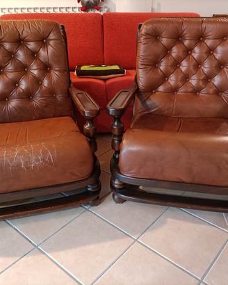 Poltrone pelle coppia