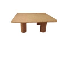 Tavolo da caffè in travertino Mangiarotti