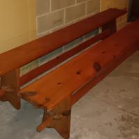 panche in legno massiccio 