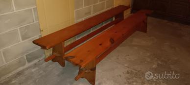 panche in legno massiccio 