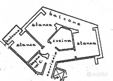 Trilocale con balcone via Visitazione Gaismaier