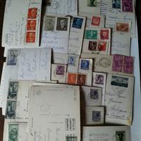 Vecchie Cartoline e Francobolli 