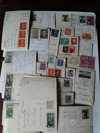 Vecchie Cartoline e Francobolli 