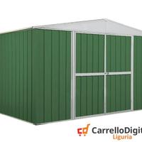 Box in lamiera di Acciaio 360x260cm 9mq verde