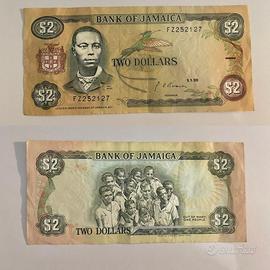 Banconote giamaica l’orto 2 -2$ Paul Bogle 1990 Co