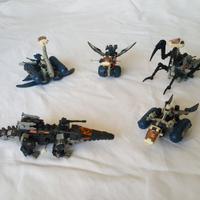 lotto Zoids 5 robot con scatole e istruzioni