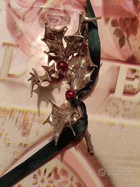 ramo naturale con bagno di argento 