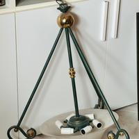 Lampadario in ferro battuto