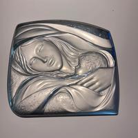 Madonna con bambino in argento