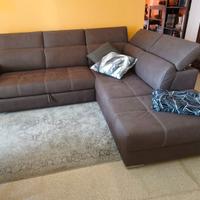 Divano letto angolare con penisola