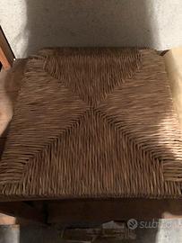 2 Sedute  paglia per sedie