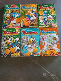 LOTTO DI 6 FUMETTI PAPERINO DELLA WALT DISNEY 