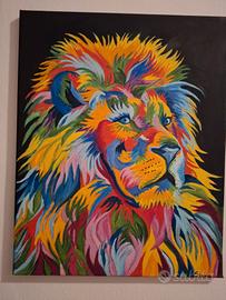 dipinto ad olio "The King" 