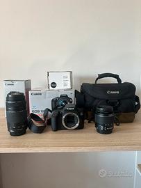Canon 1300d con obiettivi