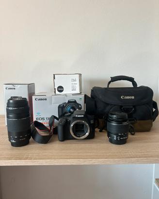 Canon 1300d con obiettivi
