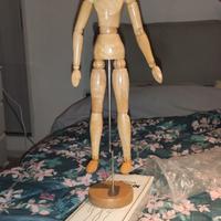 Manichino da disegno in legno