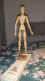 Manichino da disegno in legno