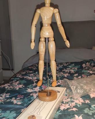 Manichino da disegno in legno