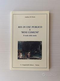 RES IN USU PUBLICO E 'BENI COMUNI'  - A. Di Porto