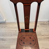 Coppia sedie decorate