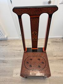 Coppia sedie decorate