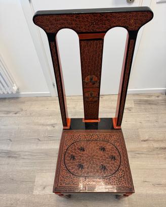 Coppia sedie decorate