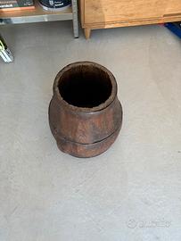 Secchio legno. Porta ombrello