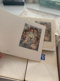 Biglietti inviti con buste antichi Tipografia 1901