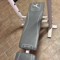 Panca pesi piana inclinabile bilanciere palestra 
