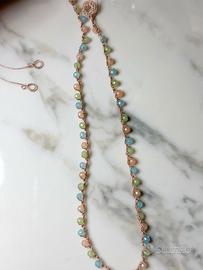 Collana choker in tre colori