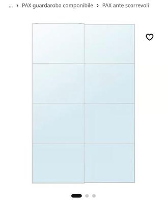 Ante AULI ikea specchio per pax 150 cm