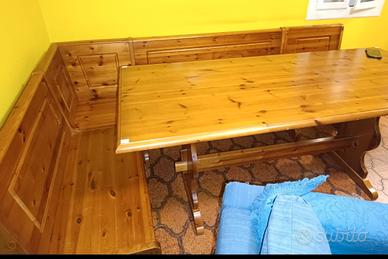 panca angolare con contenitore