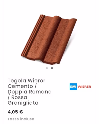 tegola wierer cemento doppia romana