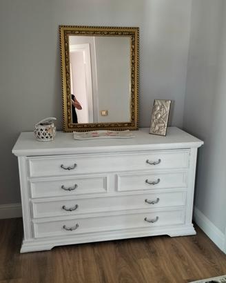 Comò  stile vintage rimodernato shabby chic 