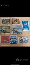 8 francobolli nuovi del 1963 italiani
