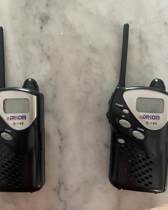 Walkie Talkie Ricetrasmittenti Dikom