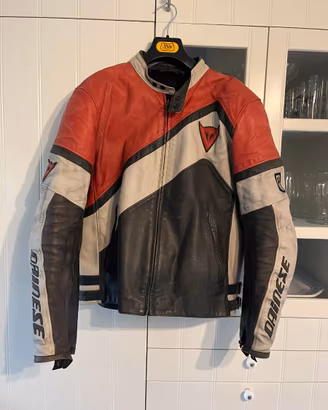 Giacca Moto Pelle Dainese King Kenny Vintage