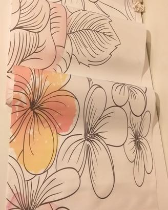 3 Tende a rullo fiori stilizzati NUOVE-2 misure 