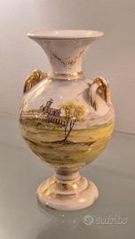 Vaso Antico Ceramica Bonaccorso Arezzo Dipinto a M