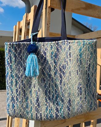 borsa tote in tessuto