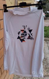 T-shirt a maniche lunghe bianca WED'ZE