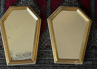 Coppia di specchi incorniciati primi novecento
